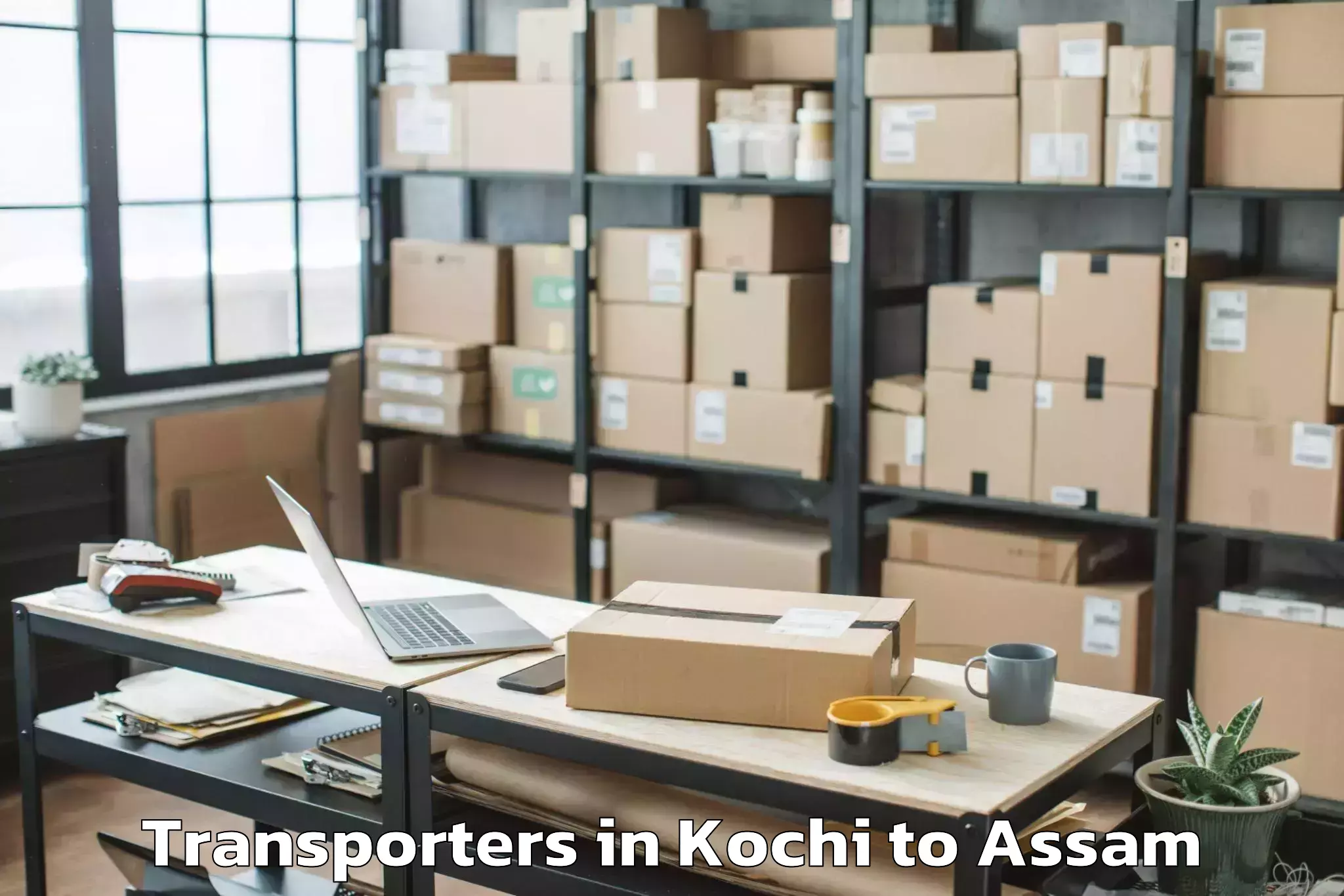 Top Kochi to Mayong Transporters Available